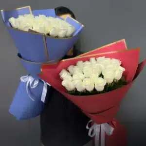 Букет из 25 Белых Роз