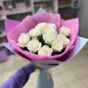Букет из 9 Белых Роз